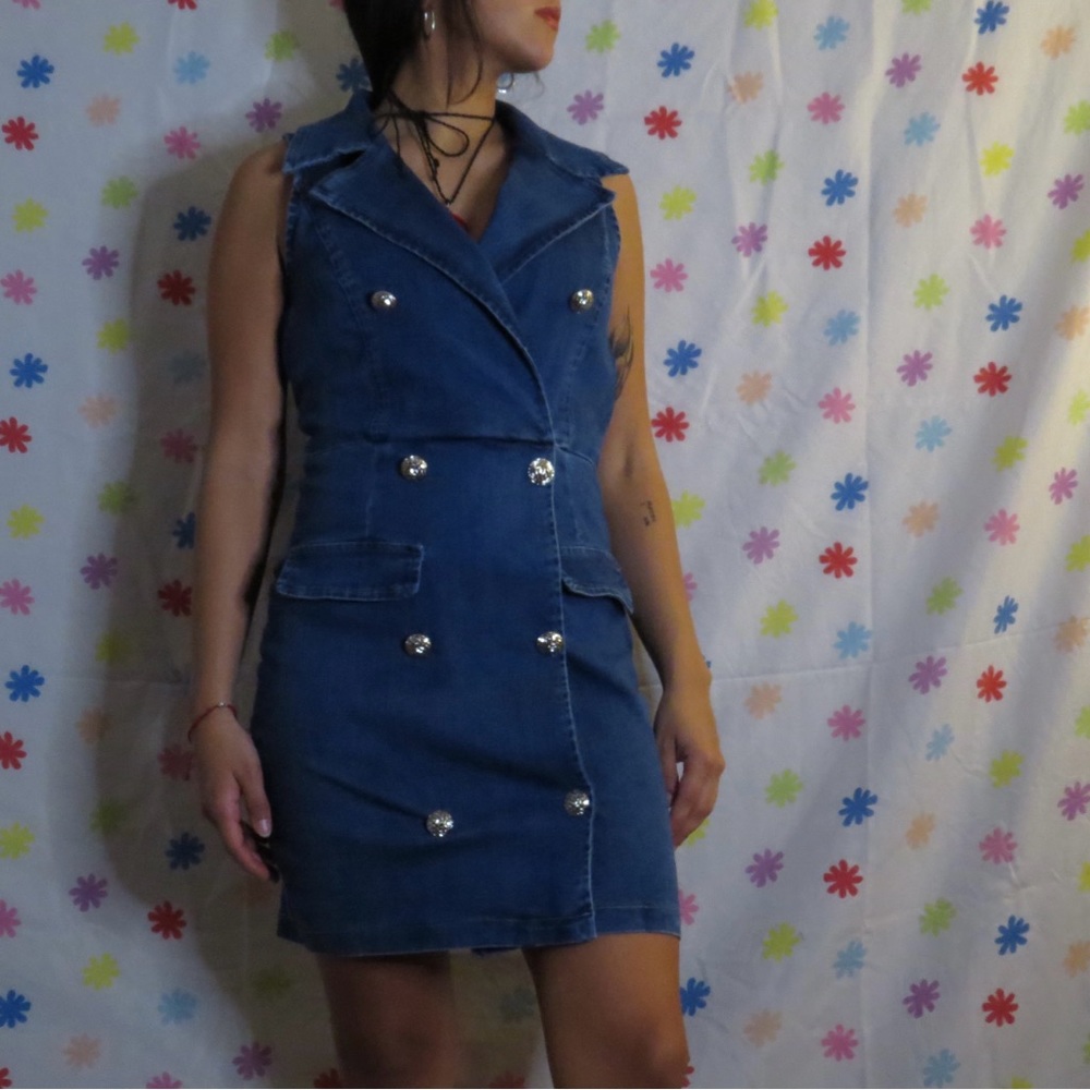 Disco Denim Dress